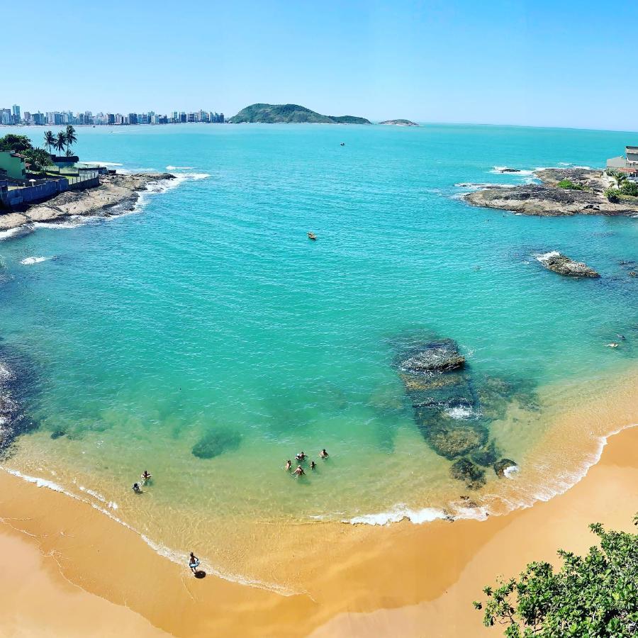 Apartamento Vista Do Mar, Pe Na Areia E Aguas Tranquilas, No Cento De Guarapari Dış mekan fotoğraf